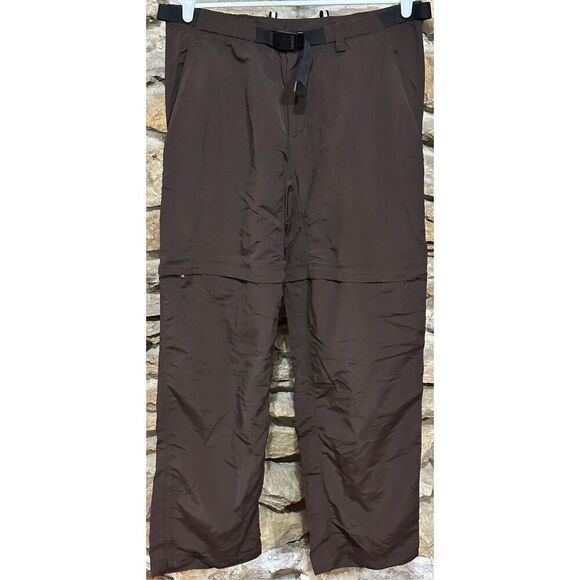 The North Face Women's Vintage Convertible Y2K Grunge Brown Belted Nylon Convert - Picture 1 of 12